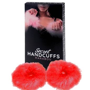 Kajdanki Red Marabou Handcuffs
