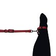Kajdanki na nogi BDSM z łącznikiem. Regulowane, czerwone, do bondage. - 7