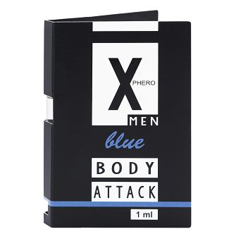 Perfumy X-Phero Body Attack Blue for men, 1 ml