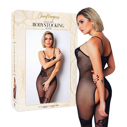 Bodystocking damskie, podniecające z otwartym krokiem  CM-92617