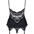 810-COR-1 gorset i stringi czarny S/M - 4