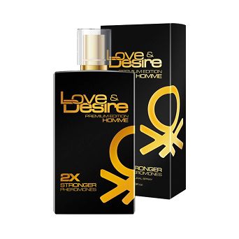 Feromony zapachowe. Perfumy dla mężczyzn Love&Desire Gold męskie 100ml.