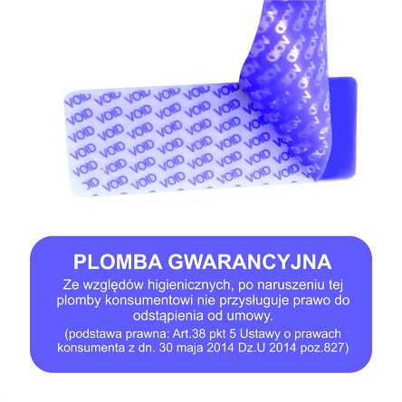 Usługa plombowania produktu.
