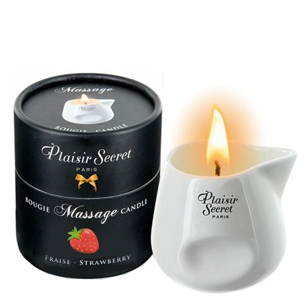 Świeca do masażu ciała zapach truskawek Bougie Candle STRAWBERRY