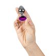 Korek do tyłka z kryształkiem, rozmiar S. Sex anal plug. Stymulacja. - 3
