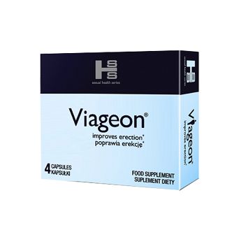 Tabletki dla mężczyzn Viageon - 4 kapsułki. Lepsza erekcja to lepszy seks.