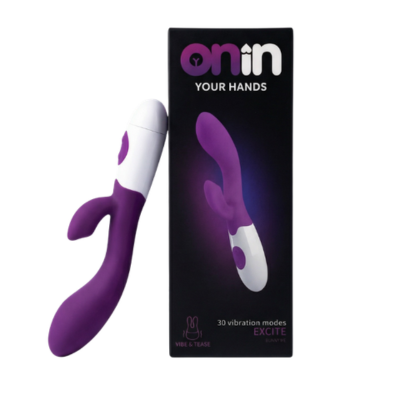 Wibrator Króliczek fioletowy 30 programów