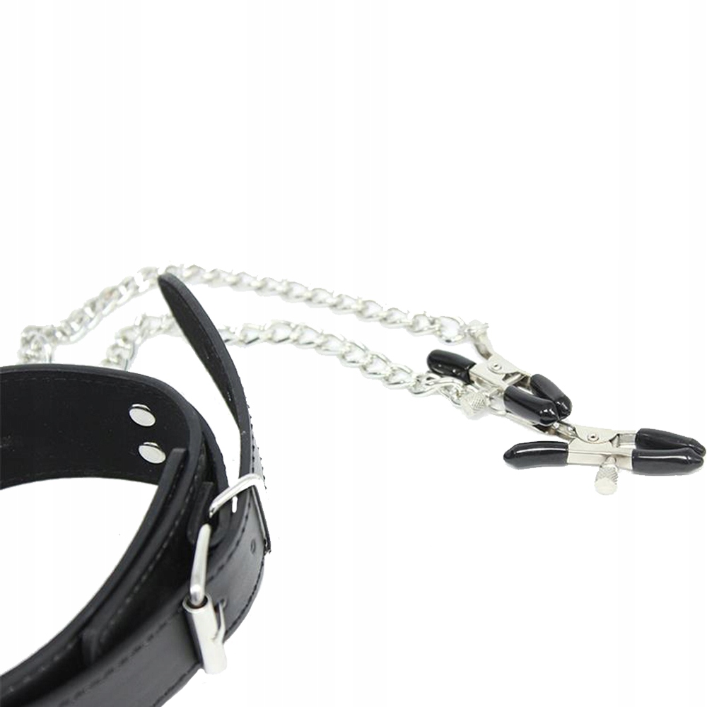 obroża collar with nipple clamps
