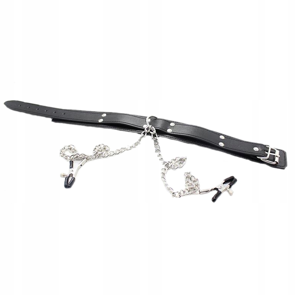 obroża collar with nipple clamps