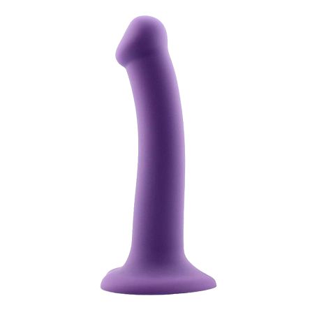 Dildo silikonowe na przyssawce, rozmiar S. Elastyczne. Do uprzęży. Bouncy