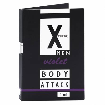 Perfumy X-Phero Body Attack Violet for men, 1 ml