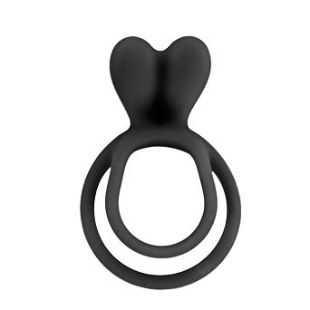 Pierścień Double Cockring Black