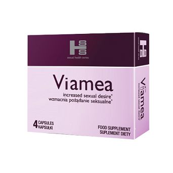 Tabletki dla kobiet Viamea 4 kapsułki. Większe pożądanie to lepszy seks.
