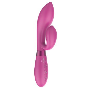 Różowy wibrator dla kobiet wykonany z miękkiego i miłego w dotyku silikonu.