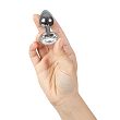 Plug analny, korek metalowy z kryształkiem. Stymulacja odbytu. Pudełko - 4