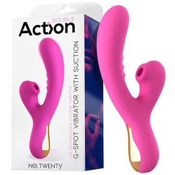 Wibrator ze stymulatorem No.Twenty G-Spot Vibrator With Suction.