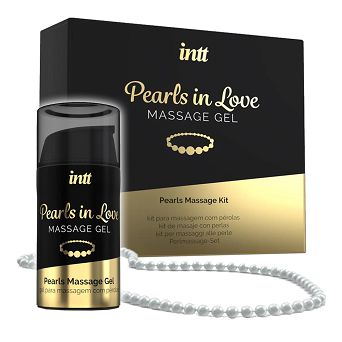 Zestaw do masażu perłami, dla kobiet i mężczyzn, sznur pereł z żelem silikonowym. Pearls In Love.