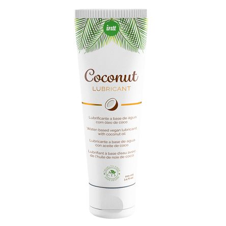 Żel intymny smakowy, na bazie wody. Lubricant Coconut Vegan 100 ml. Zestaw 3 szt.