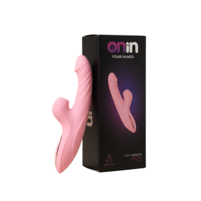 Wibrator Króliczek Różowy 2w1