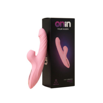 Wibrator Króliczek Różowy 2w1