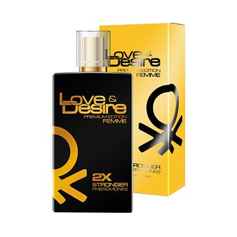 Zmysłowy zapach podkreślający kobiecość. Perfumy dla kobiet Love&Desire Gold 100 ml.