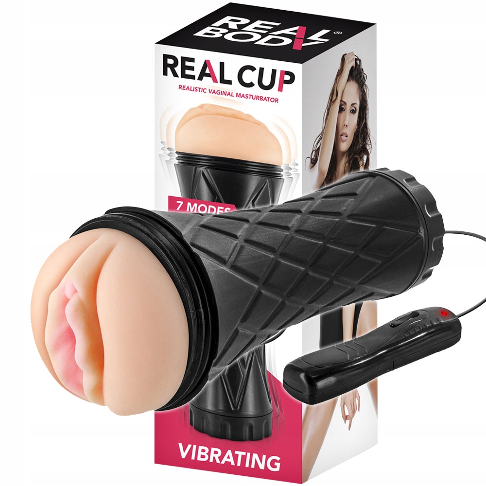 real cup vaginal masturbator vibrating